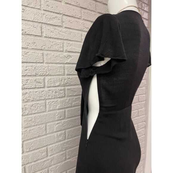 Lulu’s Women Black Tie Front Side Slit Culotte Jumpsuit Size XS - Picture 10 of 12